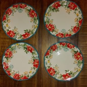 Set of 4 Pioneer Woman Dinner Plates